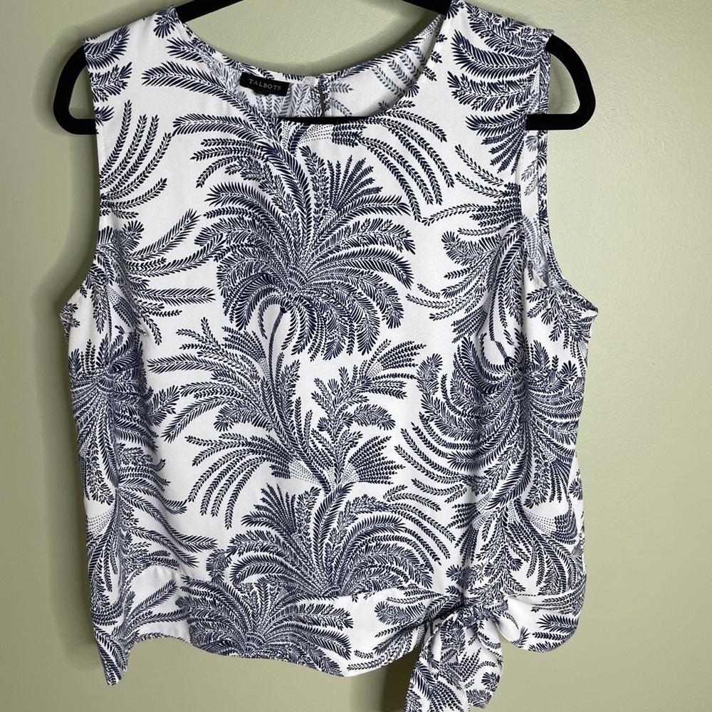 Talbot blouse shirt white size Medium